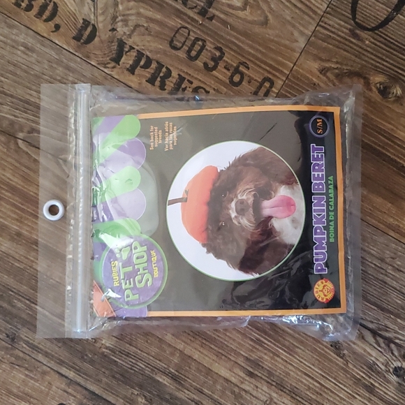 rubies boutique pet shop Other - Pet Shop, pumpkin Beret, dog, hat, size S/M